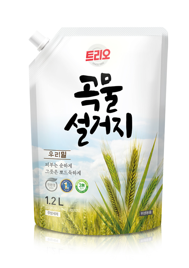 트리오 곡물설거지(우리밀) 1.2kg